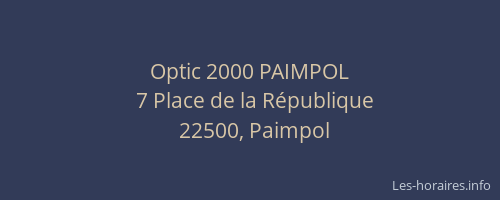 Optic 2000 PAIMPOL