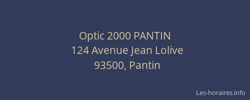 Optic 2000 PANTIN