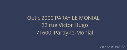 Optic 2000 PARAY LE MONIAL