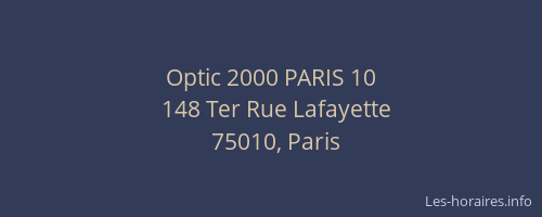 Optic 2000 PARIS 10
