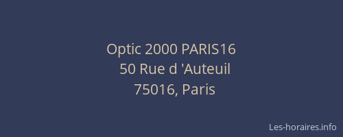Optic 2000 PARIS16