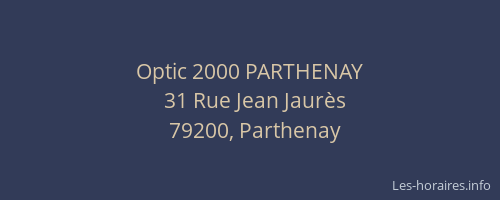 Optic 2000 PARTHENAY