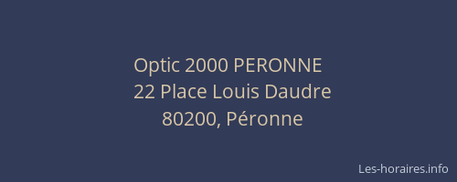 Optic 2000 PERONNE