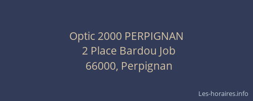 Optic 2000 PERPIGNAN