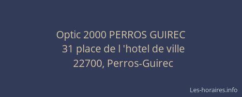 Optic 2000 PERROS GUIREC
