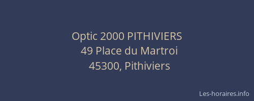Optic 2000 PITHIVIERS