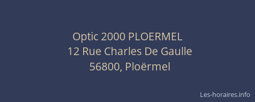 Optic 2000 PLOERMEL