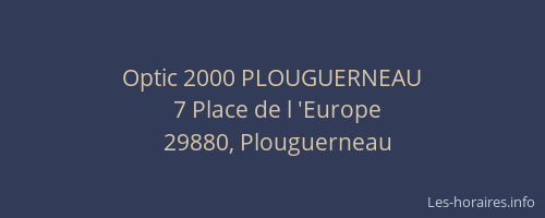 Optic 2000 PLOUGUERNEAU