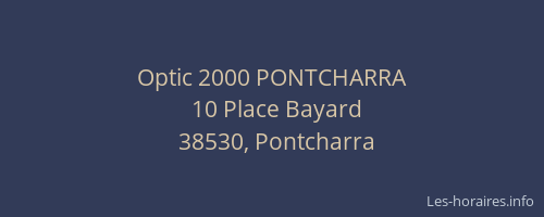 Optic 2000 PONTCHARRA