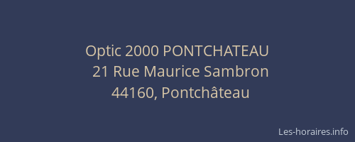 Optic 2000 PONTCHATEAU