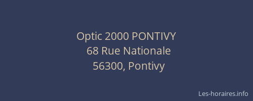 Optic 2000 PONTIVY