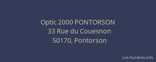 Optic 2000 PONTORSON