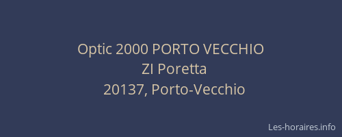 Optic 2000 PORTO VECCHIO