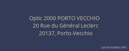 Optic 2000 PORTO VECCHIO
