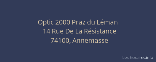 Optic 2000 Praz du Léman