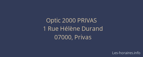 Optic 2000 PRIVAS