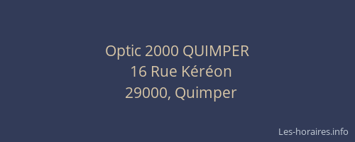 Optic 2000 QUIMPER