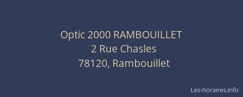 Optic 2000 RAMBOUILLET