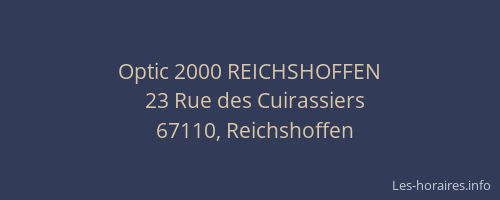 Optic 2000 REICHSHOFFEN