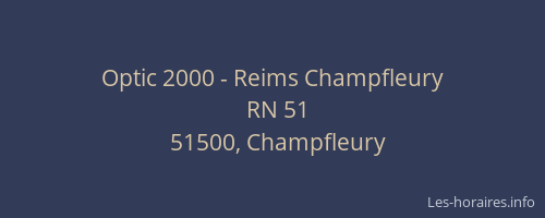Optic 2000 - Reims Champfleury