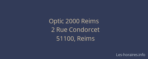 Optic 2000 Reims