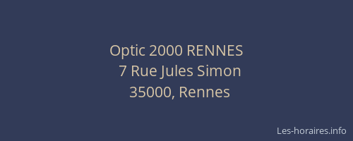 Optic 2000 RENNES
