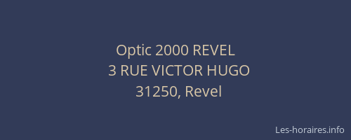 Optic 2000 REVEL
