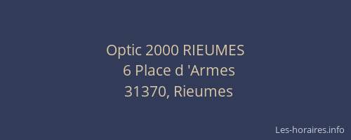 Optic 2000 RIEUMES
