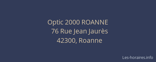 Optic 2000 ROANNE