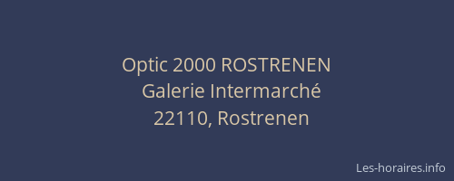 Optic 2000 ROSTRENEN
