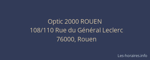 Optic 2000 ROUEN