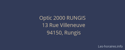 Optic 2000 RUNGIS