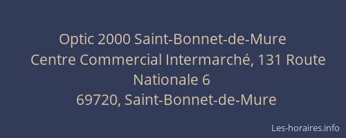 Optic 2000 Saint-Bonnet-de-Mure