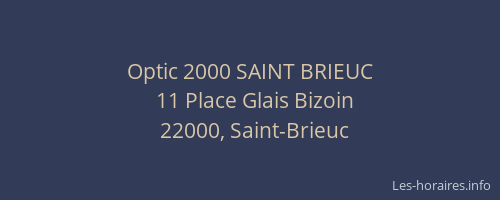 Optic 2000 SAINT BRIEUC
