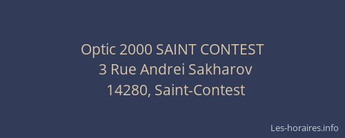 Optic 2000 SAINT CONTEST