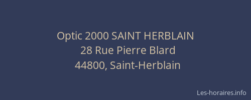 Optic 2000 SAINT HERBLAIN