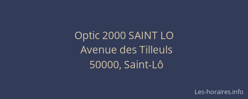 Optic 2000 SAINT LO