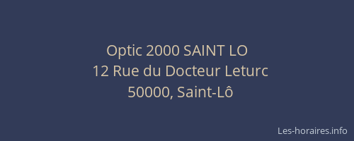 Optic 2000 SAINT LO