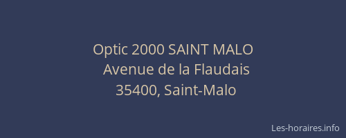 Optic 2000 SAINT MALO