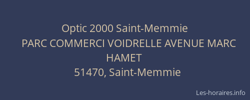 Optic 2000 Saint-Memmie