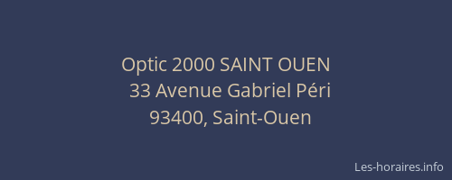 Optic 2000 SAINT OUEN