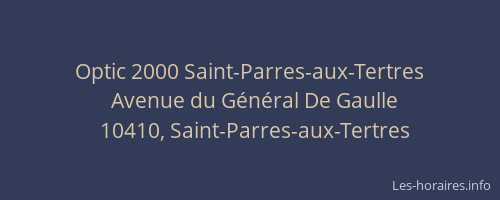 Optic 2000 Saint-Parres-aux-Tertres