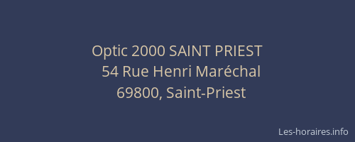 Optic 2000 SAINT PRIEST