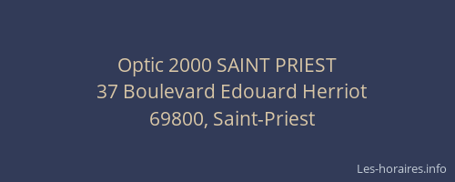 Optic 2000 SAINT PRIEST