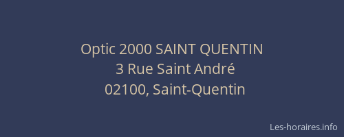 Optic 2000 SAINT QUENTIN