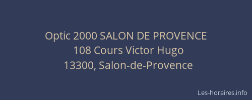 Optic 2000 SALON DE PROVENCE