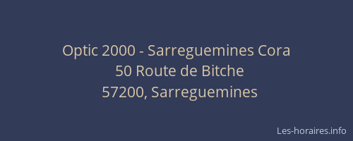 Optic 2000 - Sarreguemines Cora