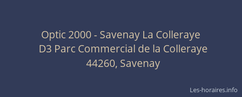 Optic 2000 - Savenay La Colleraye