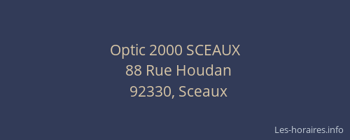 Optic 2000 SCEAUX