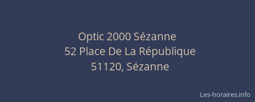 Optic 2000 Sézanne